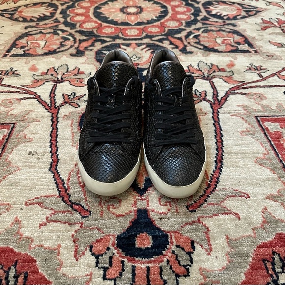 Zadig & Voltaire Snake Embossed Leather Sneakers - Picture 5 of 9